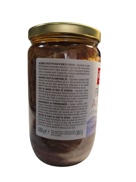 Anșoa &icirc;n ulei Robo 680g (360g)